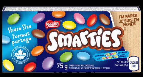 Nestle Smarties Share Size 24x75g x 4/case ( NBK ) (119473)