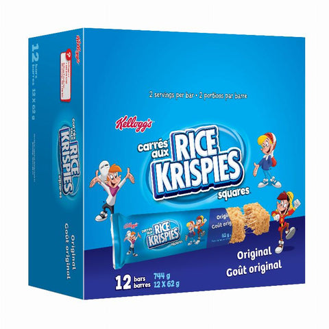 Kellogg's Rice Krispies Squares 12x62g x 6/case (103650)