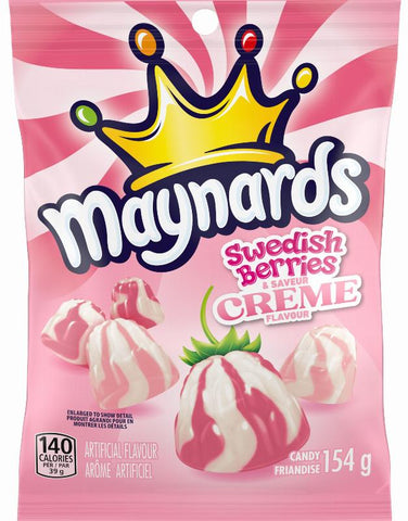 Maynards Swedish Berries & Creme 154g X 12 per Case (CELLO)