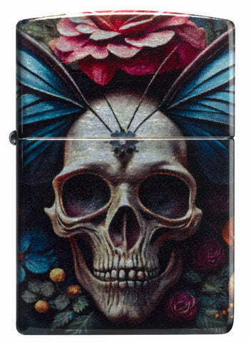 Zippo Horror and Goth Skull Flower (46848)
