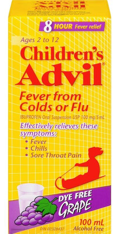 Advil Children's Fever Liquid Grape 24x100ml (120488 )