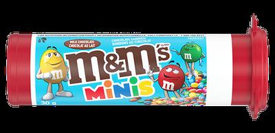 Mars M&M Milk Mini Tubes 24x30g x 6/case (MBR) (102178)