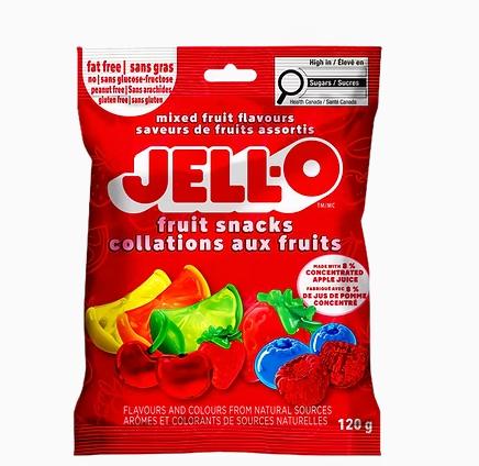 Jell-O Fruit Snacks 12x120g