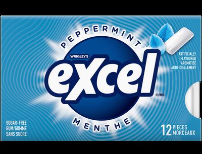 Wrigley Excel Peppermint SF Gum 12 x 18/case (100571)