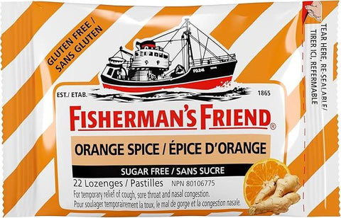 Fishermans Friend Orange Spice Sugar Free 8 x 36 (FF008)