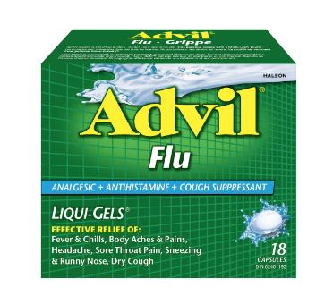 Advil Flu Liqui-Gels Capsules 18ct (12963)