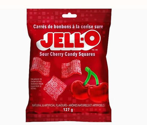 Jello Cherry Squares 12x127g x 12/case (31088882)