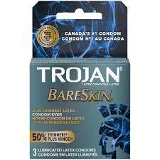 Trojan Bareskin Condoms 3ct x 48/case (PHR02348)
