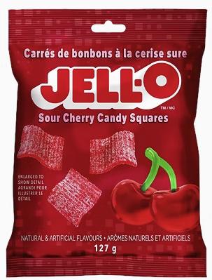 Jello Cherry Squares 12x127g x 12/case (31088882)
