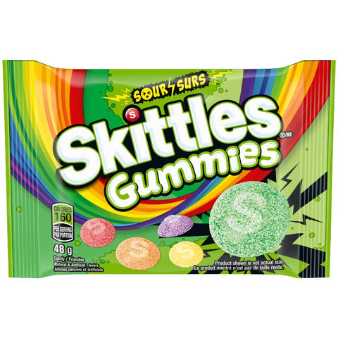 Skittles Gummies Sour 18x48g x8/case (124244)