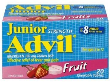 Advil Junior Strength Fruit 20x100mg x36/case (120450)