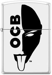 Zippo OCB Reg White Matte Half Face (214-109225)