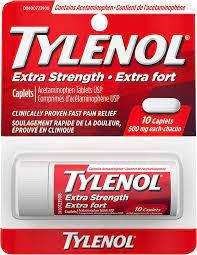 Tylenol Ext Str Tablets Travel 12x500mg x 6/case (115827)