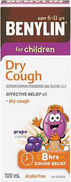 Benylin Children Dry Cough 100ml x 12/case (107510)