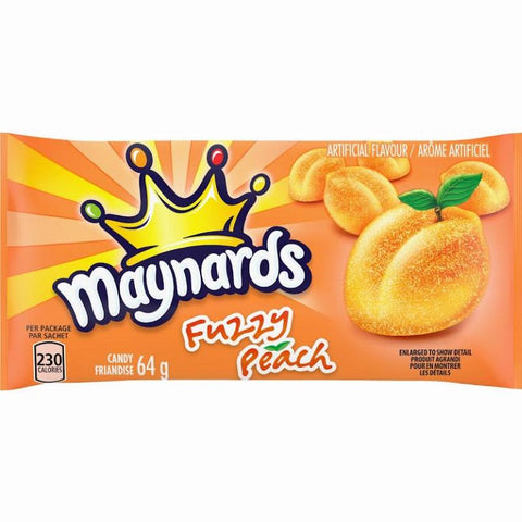 Maynards Fuzzy Peach 18x64g x 12/case