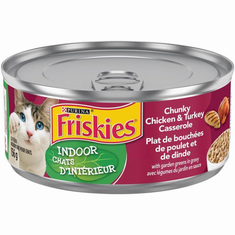 Purina Friskies Indoor Chunky Chicken&Turkey 156g (121576)