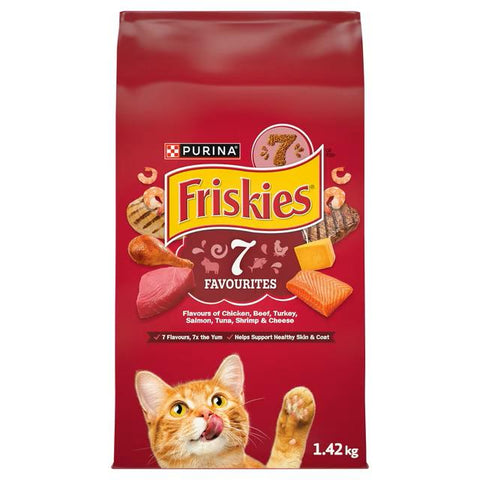 Purina Friskies 7 Dry Cat Food 6x1.42kg (119197)
