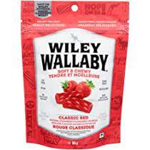 Wiley Wallaby Soft Licorice Red  184g