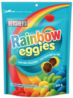 Hershey Rainbow Eggies Milk Chocolate 32x200g (122468)