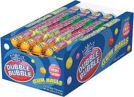 Dubble Bubble Assorted Gumballs 36ct(1.30kg) x 10/case (C34000)