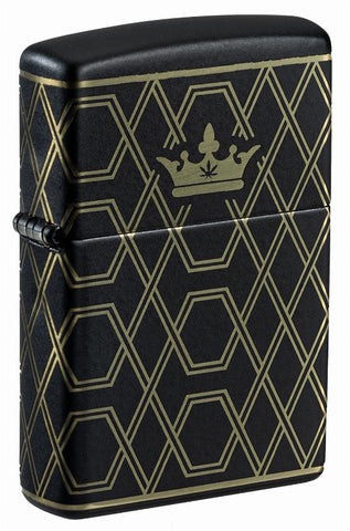 Zippo Black Obsidian Geometric (218-116129)  (L1004)
