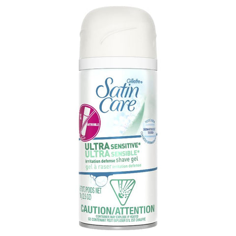 Satin Care Shaving Gel Sensitive Skin 24x70g