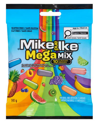 Mike and Ike Mega Mix Peg Bag 12x141g (26247253)