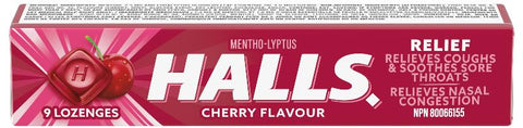 Halls Cherry 20x9pc x 24/case (132209)