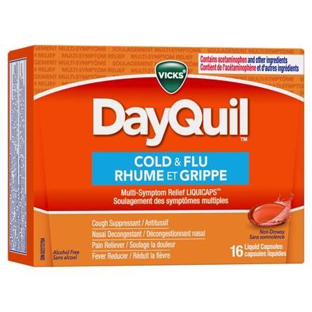 Vicks DayQuil Cold & Flu Liquidcaps 16's