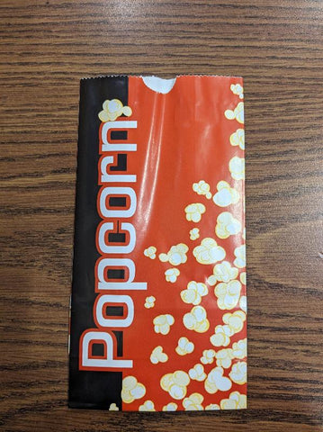 Flat Bottom Popcorn Bags 46oz(Orange) (POP69)