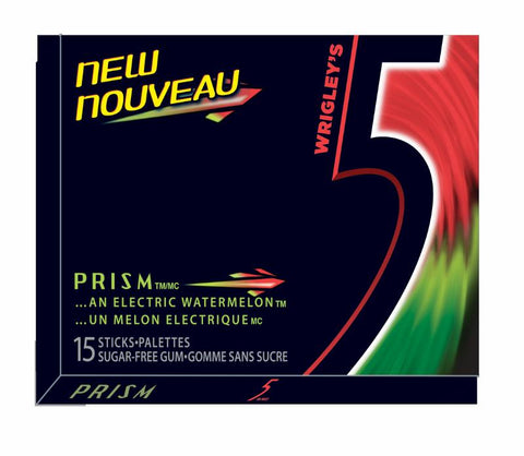 Wrigley's Five Prisim S.F 10x 12/case (100560)