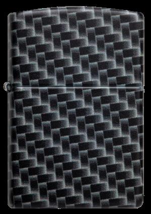 Zippo White Matte, Carbon Fibre Design (49356)