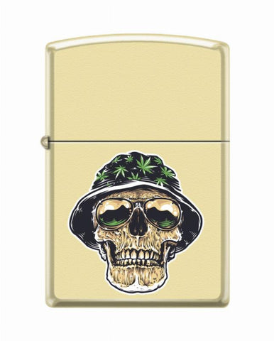 Zippo Leaf Cannabis Skull (216-064518)