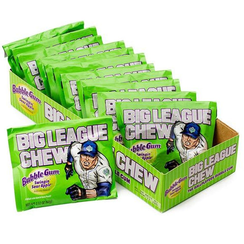 Big League Chew Sour Apple  12x60g x 9 per case