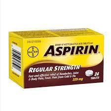 Bayer Asprin Regular Strength Tablets 24's