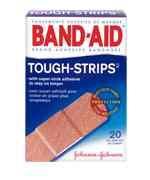 J&J Band Aids Tough Strips 20's