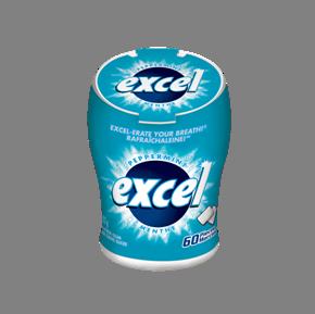 Excel Peppermint SF Gum Bottles 6x60pices