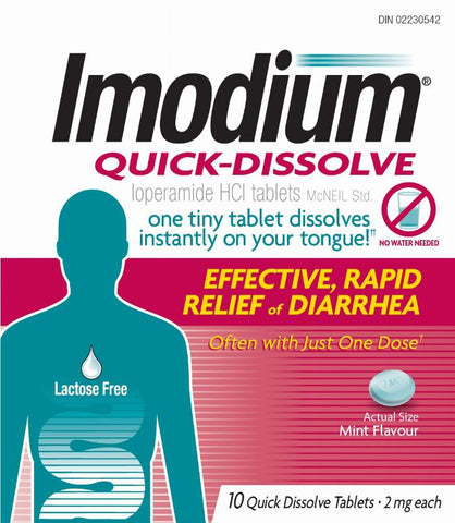 Imodium Quick Dissolve Tablets 10's