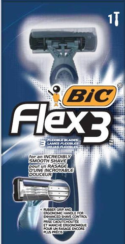 Bic Flex 3 Razor 1ct x 36/case (109408)