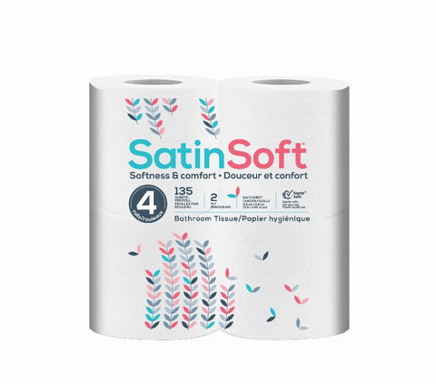 Satin Soft Toilet Tissue 4x24s