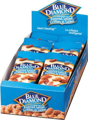 Blue Diamond  Almonds Roasted Salted  18x23g