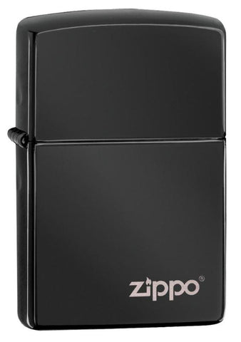 Zippo Ebony W Logo (24756ZL)