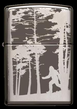 Zippo Black Ice®, Squatchin' In The Woods Design (49247)