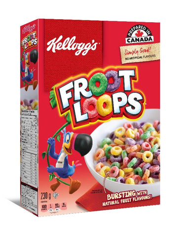 Kellogg's Froot Loops 230g x 12 per case