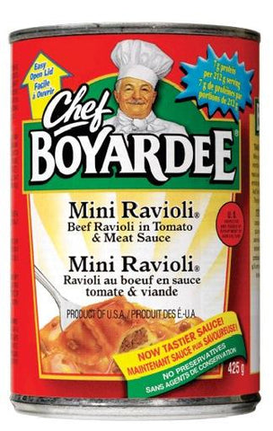 Chef Boyardee Mini Ravioli  425g x 24 per case