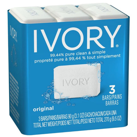Ivory Bar Soap 3x270g x 24/case (105273)